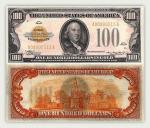 Бенджамин Франклин. США. Золотой 100-долларовый сертификат (1934)